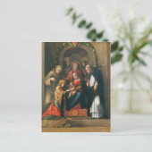 Het Mystic Marriage of Saint Catherine Briefkaart (Staand voorkant)