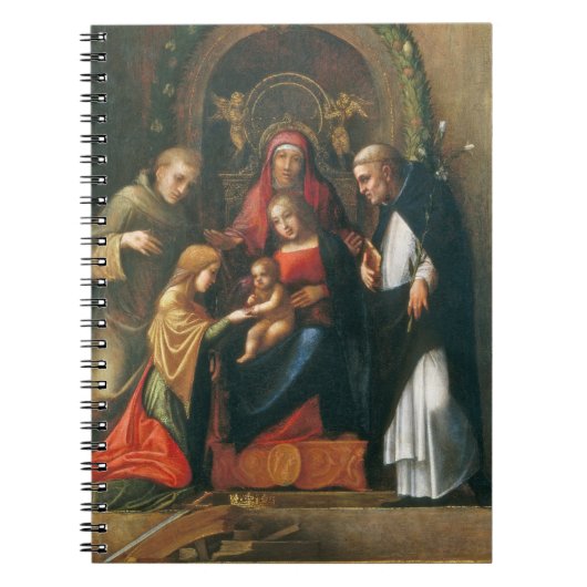 Het Mystic Marriage of Saint Catherine Notitieboek (Voorkant)