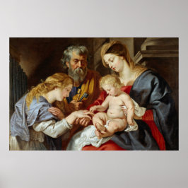 Het Mystic Marriage of Saint Catherine Poster