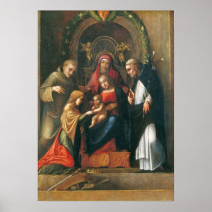 Het Mystic Marriage of Saint Catherine Poster