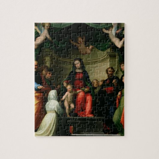 Het Mystic Marriage of St. Catherine of Siena met Legpuzzel (Verticaal)