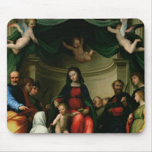 Het Mystic Marriage of St. Catherine of Siena met Muismat