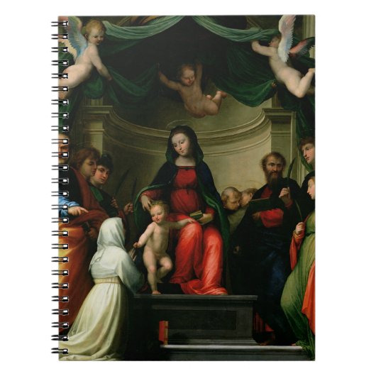 Het Mystic Marriage of St. Catherine of Siena met Notitieboek (Voorkant)