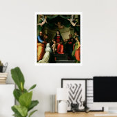 Het Mystic Marriage of St. Catherine of Siena met Poster (Thuiskantoor)