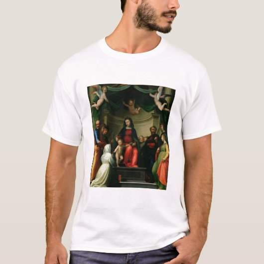 Het Mystic Marriage of St. Catherine of Siena met T-shirt (Voorkant)