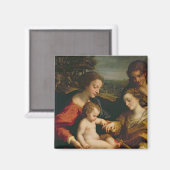 Het Mystic Marriage of St. Catherine van Magneet (Voorkant / Achterkant)