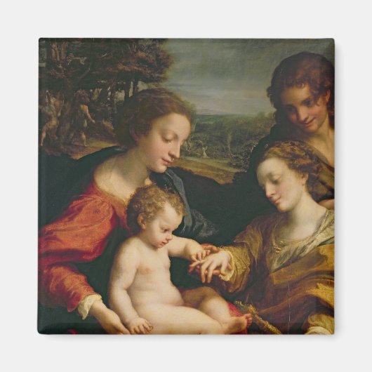 Het Mystic Marriage of St. Catherine van Magneet (Voorkant)