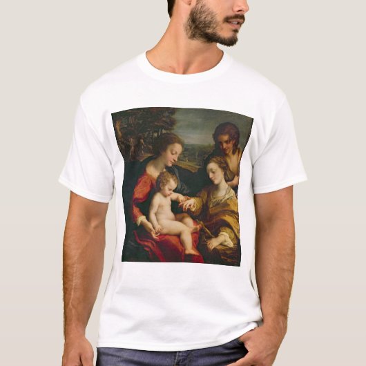 Het Mystic Marriage of St. Catherine van T-shirt (Voorkant)