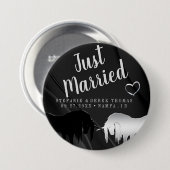 Het Mystical Unicorn Wedding (alleen getrouwd) Ronde Button 7,6 Cm (Voorkant /achterkant)