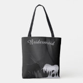 Het Mystical Unicorn Wedding Tote Bag (Achterkant)