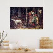 Het mystieke hout van John William Waterhouse Poster (Keuken)