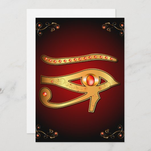 Het mystieke oog kaart (Voorkant / Achterkant)