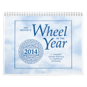 Het mystieke wiel van het jaar 2014 kalender