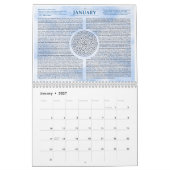 Het mystieke wiel van het jaar 2014 kalender (Jan 2027)