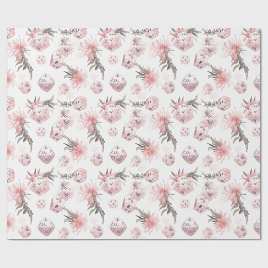 Het Mystieke Witte RPG Dice Wrapping Papier (Vlak)