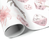 Het Mystieke Witte RPG Dice Wrapping Papier (Rol Hoek)