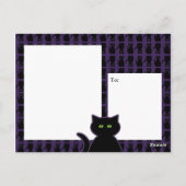 Het mystieke Zwarte Briefkaart van de Kat (Achterkant)