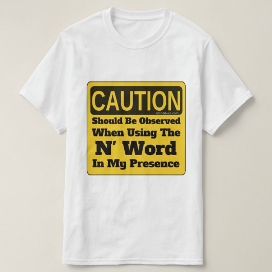 Het N-woord T-shirt (Design voorkant)