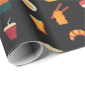 Het naadloze patroon van de pixelkunst van de leve cadeaupapier (Rol Hoek)