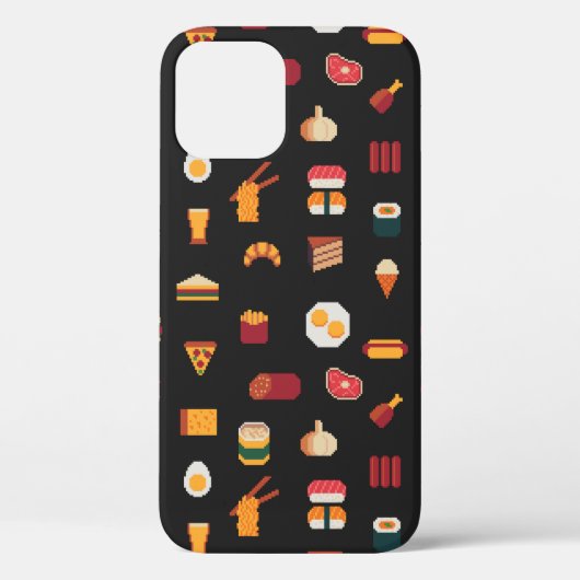 Het naadloze patroon van de pixelkunst van de leve Case-Mate iPhone case (Achterkant)