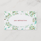 Het Naadloze Patroon van de Schildpadden van het Visitekaartje (Achterkant)