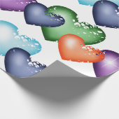 Het naadloze patroon van het hart cadeaupapier (Hoek)