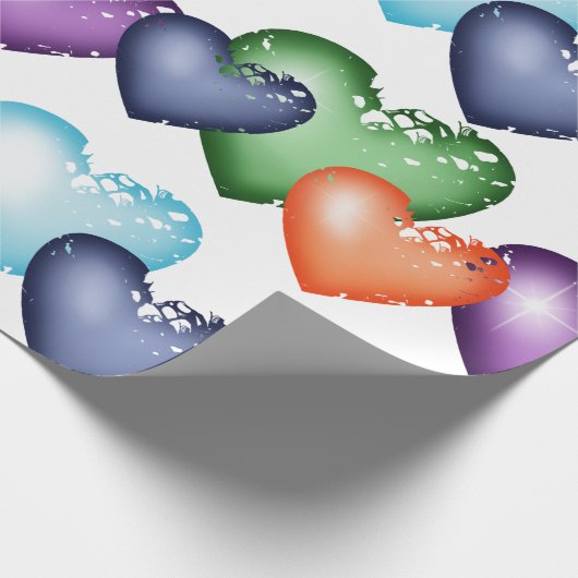 Het naadloze patroon van het hart cadeaupapier (Hoek)