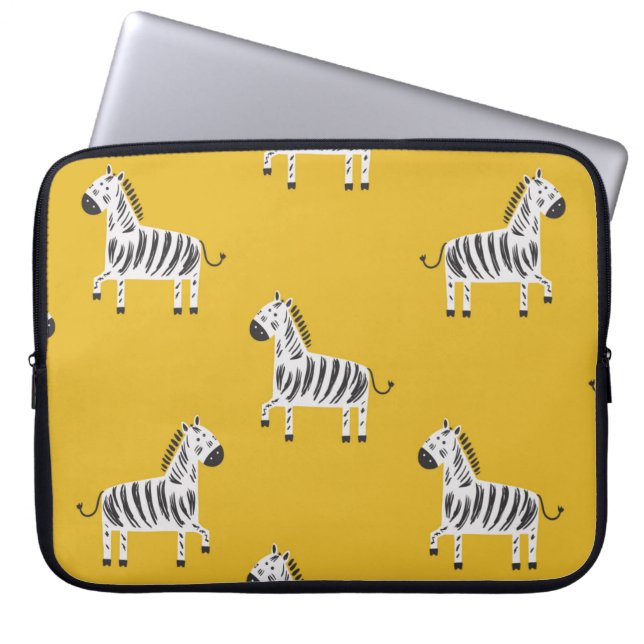 Het naadloze patroon van liefdevolle kinderen met  laptop sleeve (Voorkant)