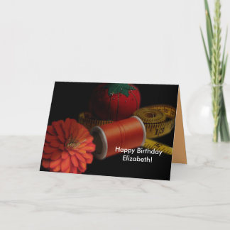 Het naaien de Verjaardag van de Levering Kaart