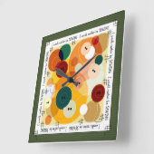 Het naaien het Digitale Art. van de Buttonnen van Vierkante Klok (Hoek)