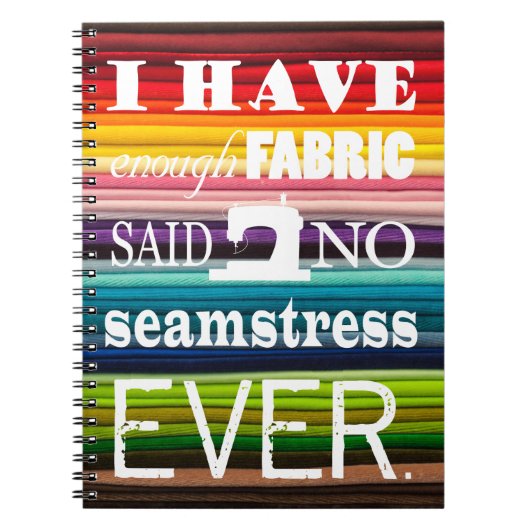 Het naaien is niet genoeg, maar het is donker notitieboek (Voorkant)