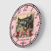 Het naaien maakt de  moer-klok van de machine grote klok (Hoek)