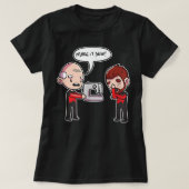 Het naaien T T-shirt (Design voorkant)