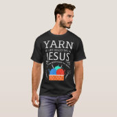 Het naaien van Jezus Kilting Yarn Needle Christeli T-shirt (Voorkant volledig)