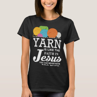 Het naaien van Jezus Kilting Yarn Needle Christeli T-shirt