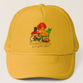 "Het (naaigarige)vrouw team" Trucker Pet (Voorkant)
