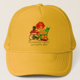 "Het (naaigarige)vrouw team" Trucker Pet