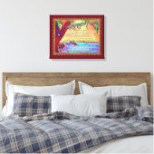 Het naakte Man is net als een boompsalm 1. Canvas Afdruk (Insitu (Slaapkamer))