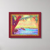 Het naakte Man is net als een boompsalm 1. Canvas Afdruk (Voorkant)