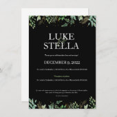 Het "Naar de Hemel Samen" Trouwkaart Kaart (Voorkant / Achterkant)