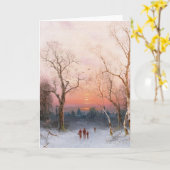 Het naar huis gaan kaart (Gele Bloem)