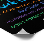 Het nabuurschap roteert de uitnodigingen van de bl poster (Hoek)