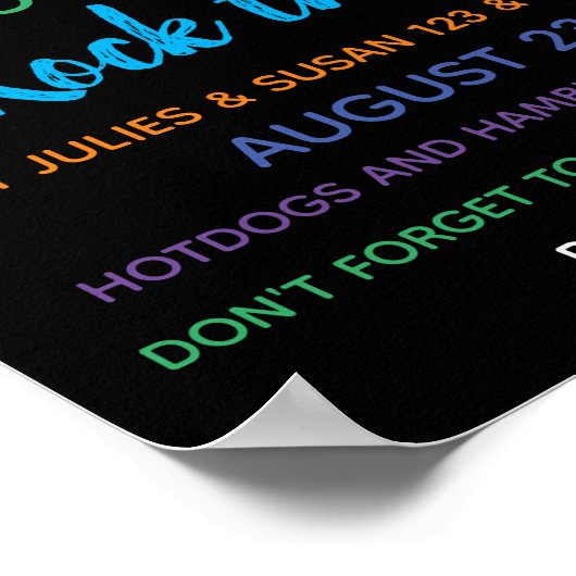 Het nabuurschap roteert de uitnodigingen van de bl poster (Hoek)