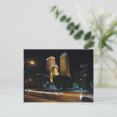 Het Nacht-leven in het centrum (Tulsa, OK) Briefkaart (Staand voorkant)