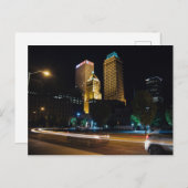 Het Nacht-leven in het centrum (Tulsa, OK) Briefkaart (Voorkant / Achterkant)