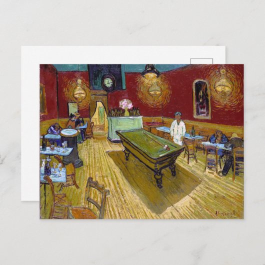 Het Nachtcafé | Van Gogh | Briefkaart (Voorkant / Achterkant)