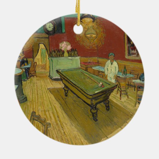 Het nachtcafé | Vincent van Gogh Keramisch Ornament (Achterkant)