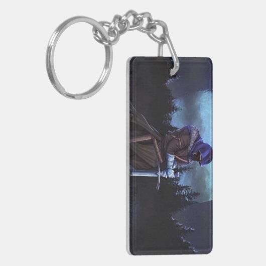 HET NACHTE GUARDSMAN-SLEUTELHANGER SLEUTELHANGER (Voorkant Links)
