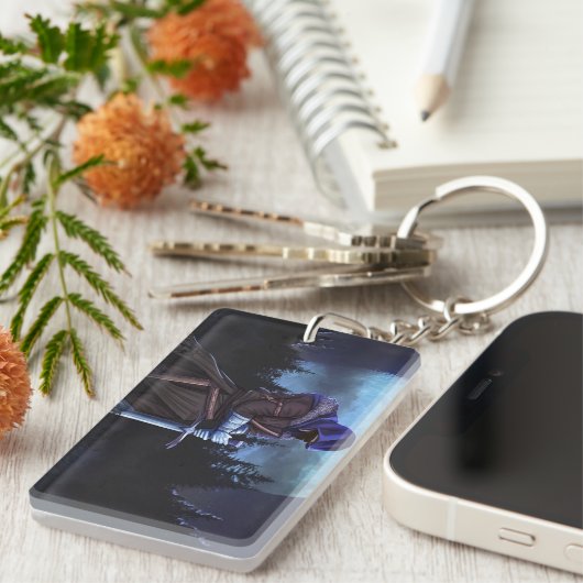 HET NACHTE GUARDSMAN-SLEUTELHANGER SLEUTELHANGER (Voorkant Rechts)