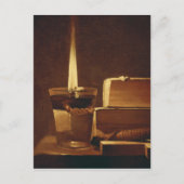 Het nachtlicht, 1630-35 briefkaart (Voorkant)